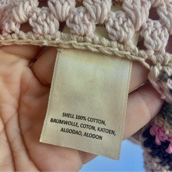 Anthro In Our Nature Square Neck Crochet Vest OS NWT - Picture 6 of 7